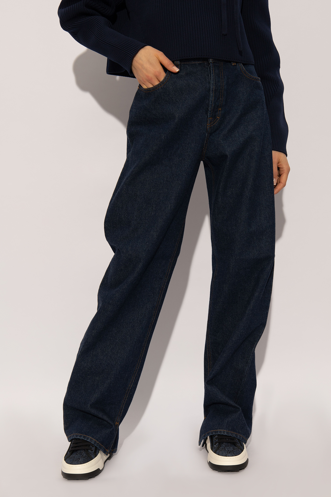 Navy blue Jeans with slightly tapered legs Gucci - Vitkac AS